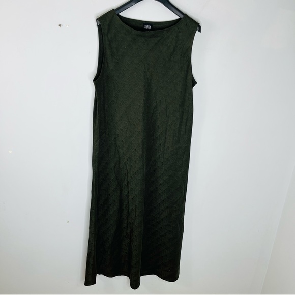 Eileen Fisher Dresses & Skirts - Eileen Fisher Size Large Shift Maxi Silk Linen Textured Dress